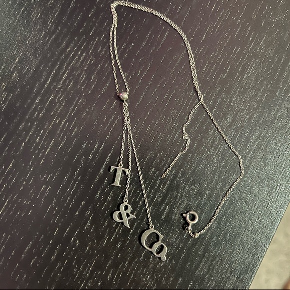 Tiffany & Co. Jewelry - RETIRED Tiffany & Co Lariat T&Co Triple Drop Dangle Necklace
